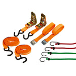 Tie Down Straps & Ratchet 8pc